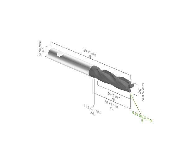 Gladde frees - 24hspecialtools